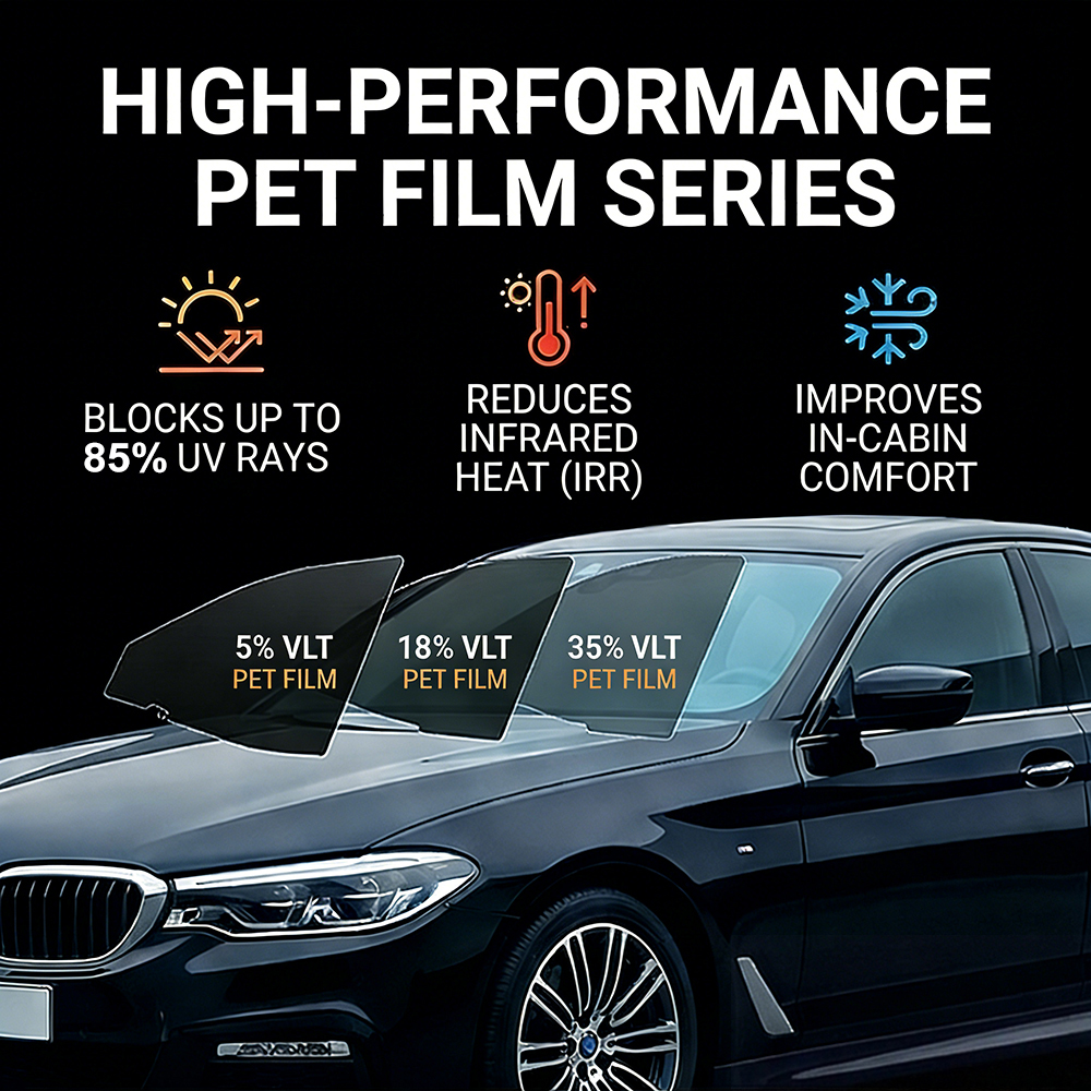 2m/5m 5/18/35 Percent VLT Car  - огляд і ціна Tinted Window Film