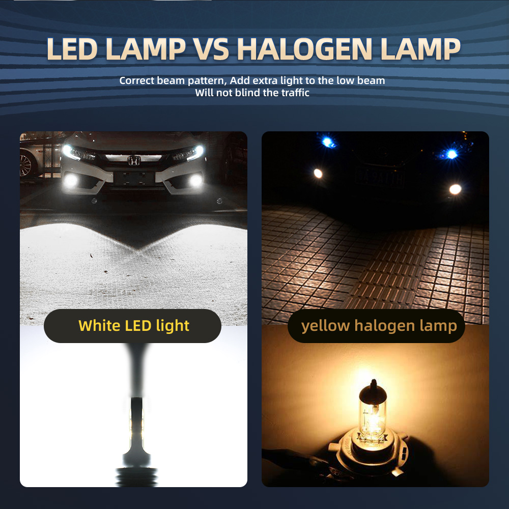 2Pcs LED Fog Lamp Bulbs Front  - огляд і ціна Car Accessories Honda Crv