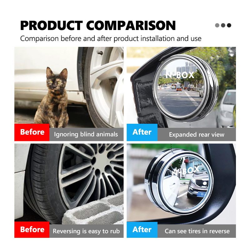 For Honda 360° Rotation Car Bl - огляд і ціна Car Blind Spot Mirror