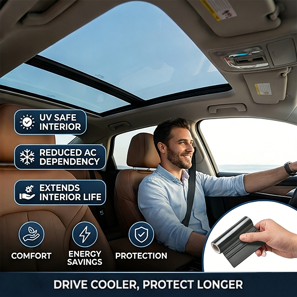 7.5mil TPH Car Sunroof Ice Arm - огляд і ціна Tinted Window Film