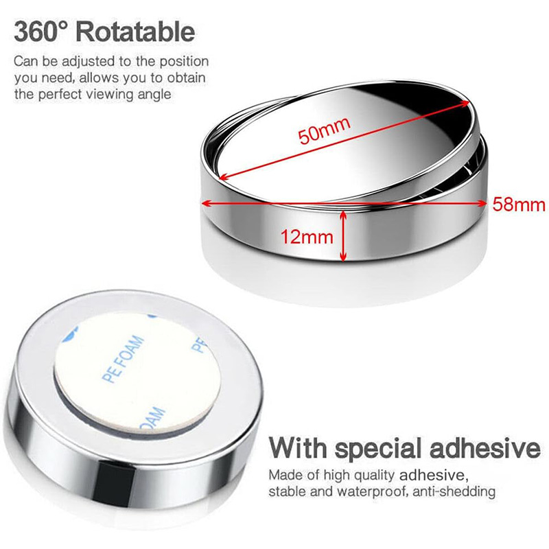 1pair 360° Adjustable Blind Sp - огляд і ціна Car Blind Spot Mirror