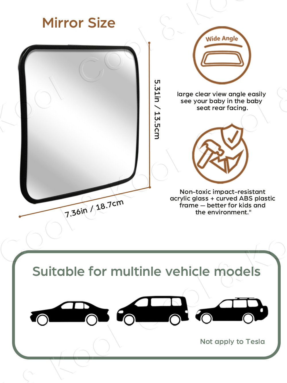 Certified Shatterproof Baby Ca - огляд і ціна Car Blind Spot Mirror